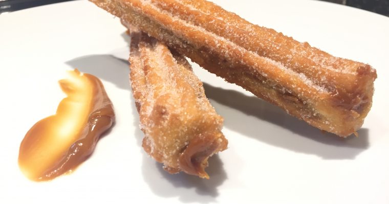 Easy Spanish Mexican Churros Recipe Filled With Dulce de Leche