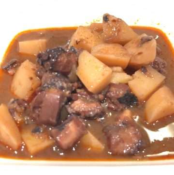 Portuguese Octopus Stew Polvo Guisado