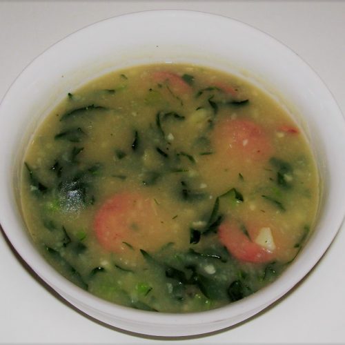 Portuguese calde verde soup