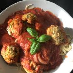 Vegan Chickpea Mushroom Meatballs