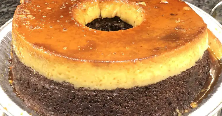 Mexican Chocoflan Impossible Cake Recipe (Magic Cake)