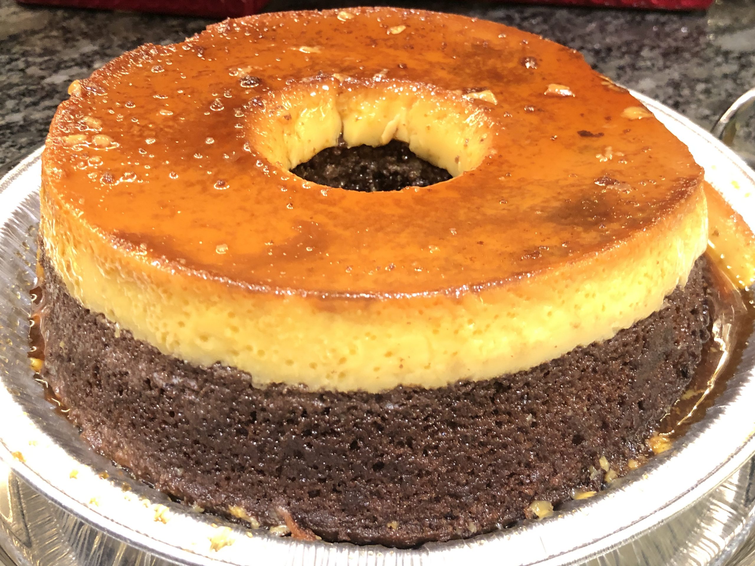 Mexican Chocoflan Impossible Cake Recipe (Magic Cake)