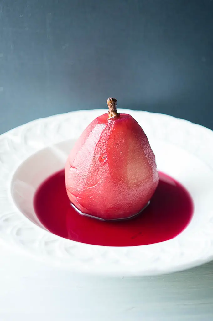 Red Wine Poached Pears Recipe