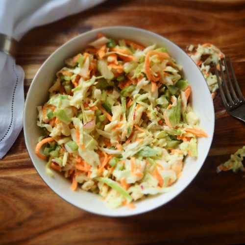 Pineapple coleslaw with mayo