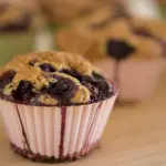 banana blueberry gluten free muffins