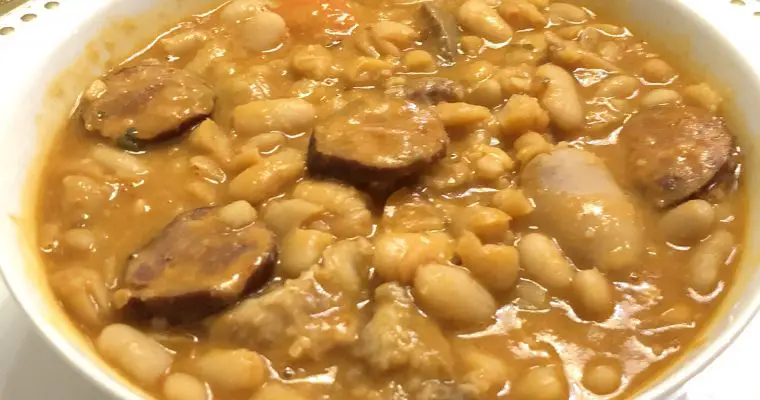 Portuguese Feijoada Recipe De Feijão Branco (Azorean White Kidney Beans Stew)