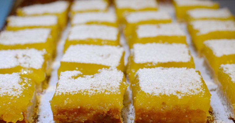 Old-Fashioned Lemon Bars Recipe With Shortbread Crust