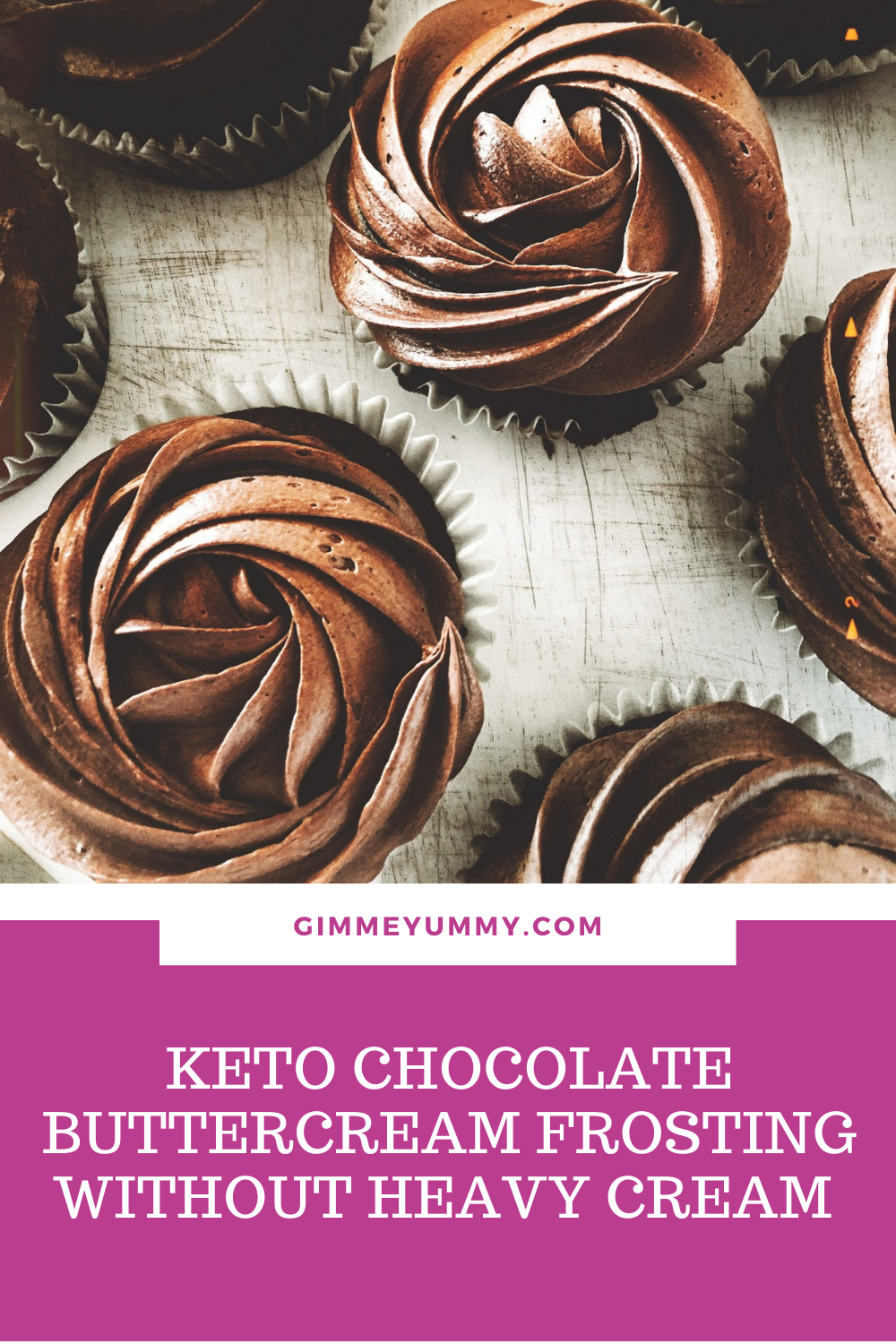 Keto Chocolate Buttercream Frosting Without Heavy Cream Recipe Gimme Yummy