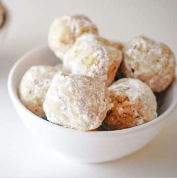 No Bake Walnut balls Snowballs