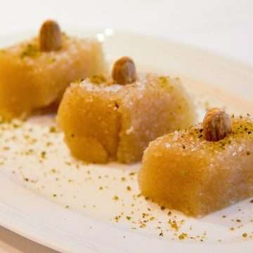 Turkish Semolina Halvas