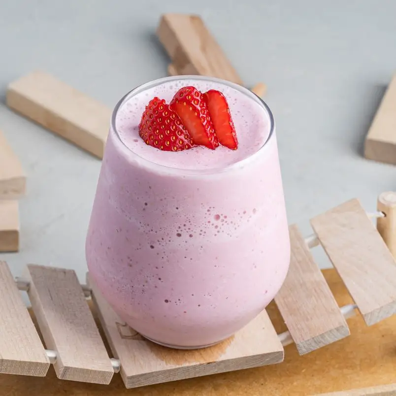 Easy Strawberry Milkshake Recipe With Ice Cream And Milk