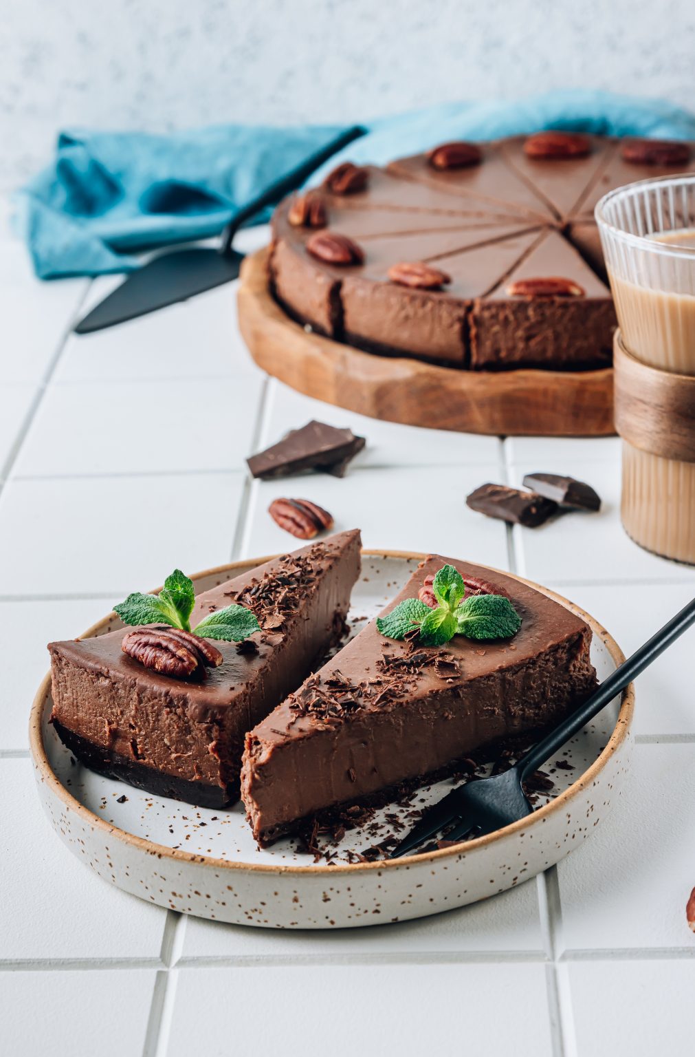 Easy NoBake Milk Chocolate Cheesecake Recipe With Oreo Cookie Crust