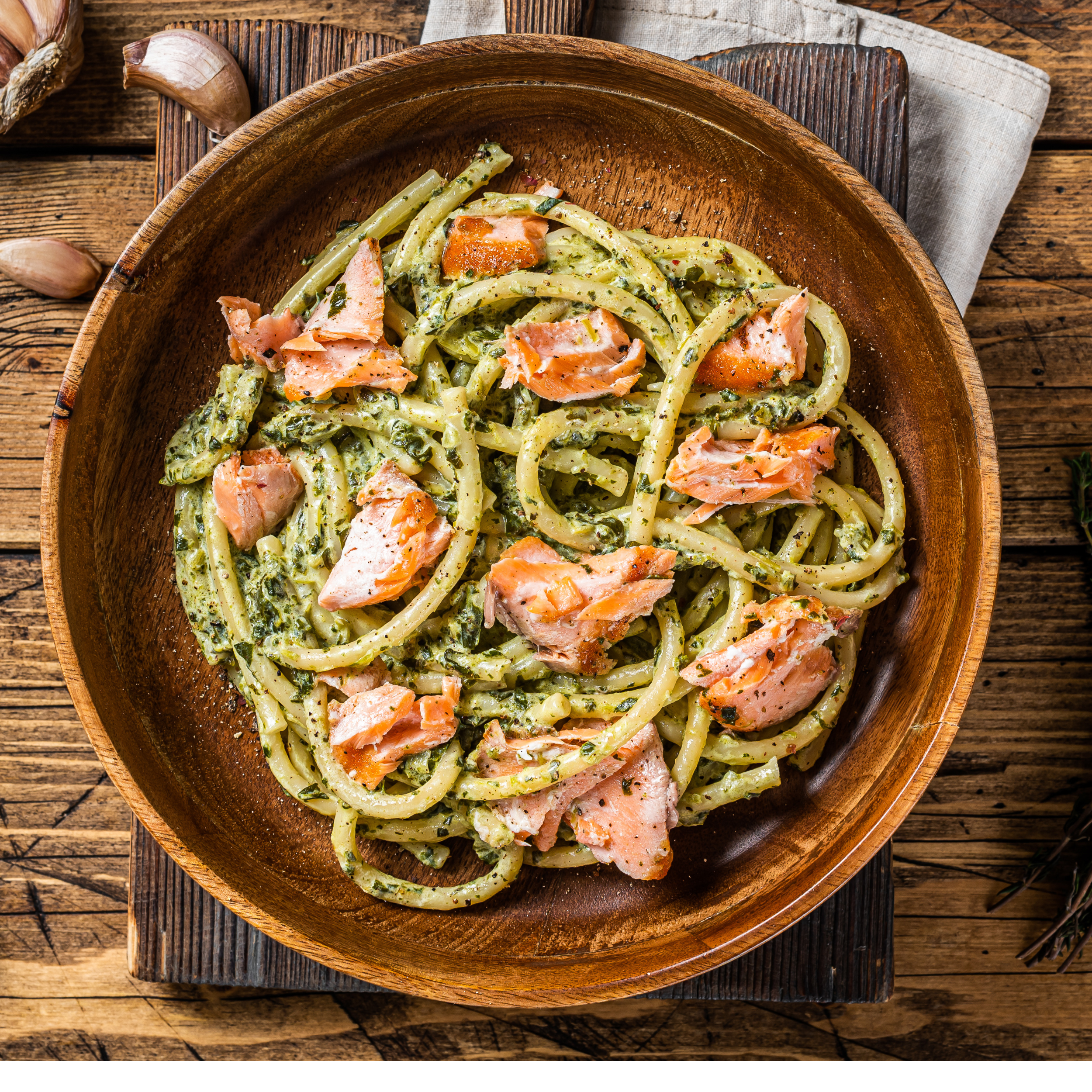 Smoked Salmon And Wild Garlic Pesto Pasta Recipe