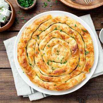 Spanakopita Spiral Pie With Spinach and Feta