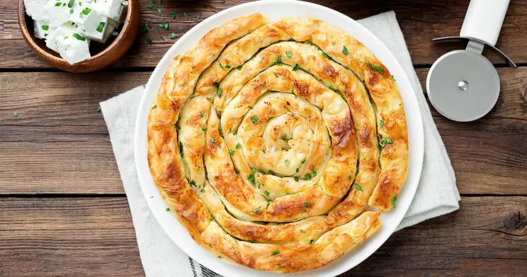 Spanakopita Spiral Pie With Spinach and Feta