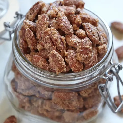 candied pecans and almonds