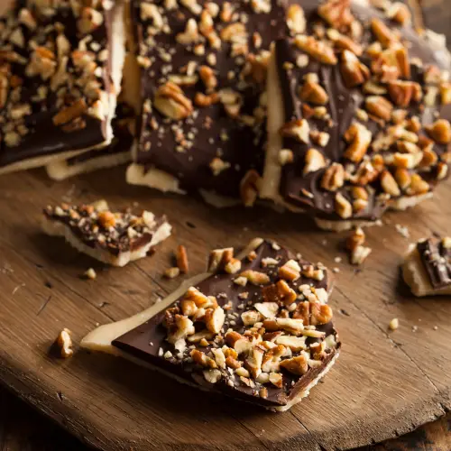 keto toffee with pecans
