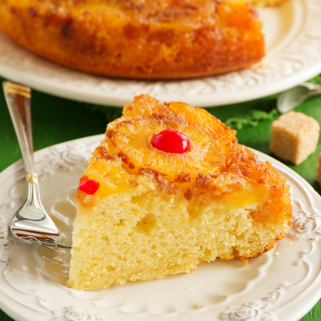 Tradtional Portuguese Upside Down Pineapple Cake