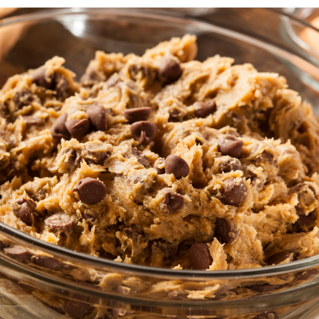 homemade chocolate chip cookies batter